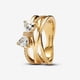 thumbnail image 1 of Anillo Banda Cruzada Y Moño Brillante 7 5, 1 of 5