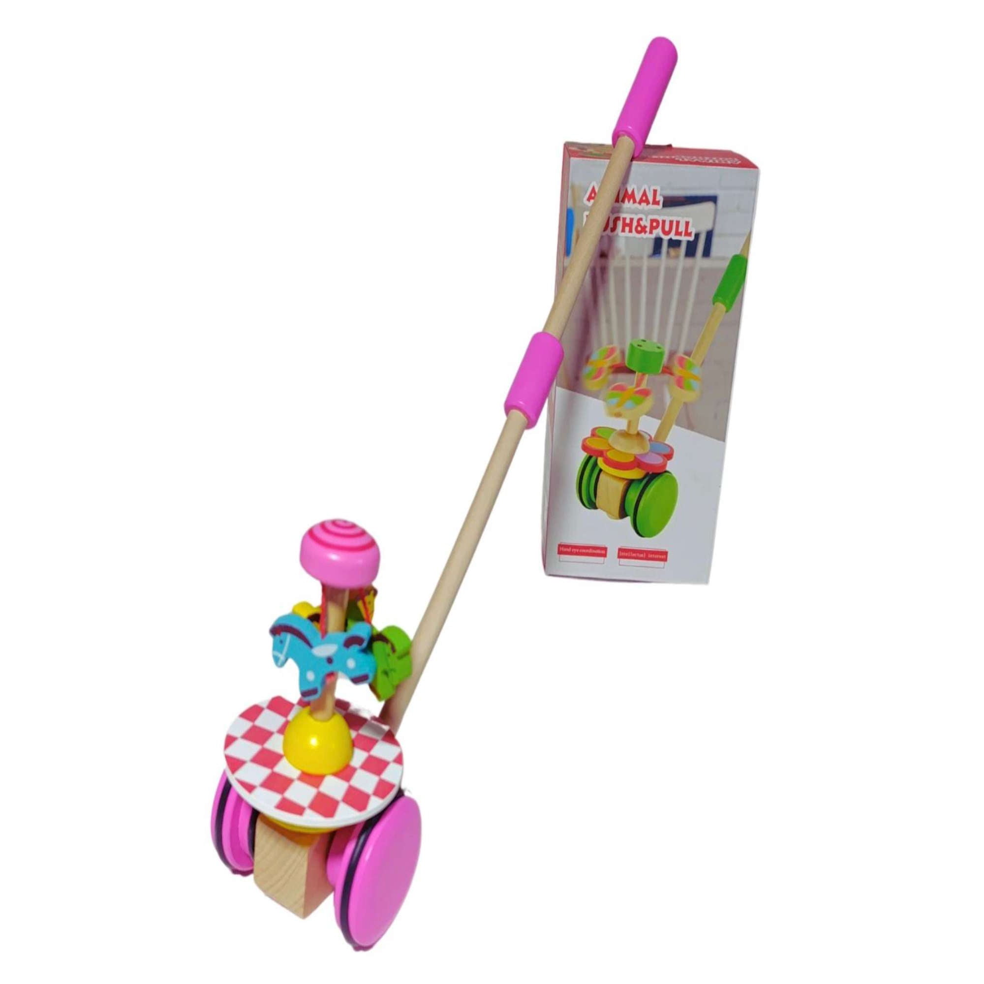 Doremi - Correpasillo De Madera Niña Rosa