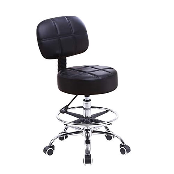 Silla Drafting KKTONER Giratoria con Ruedas y Altura Ajustable