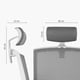 thumbnail image 5 of Cabecero para Silla Taylor Pro (gris), 5 of 5