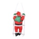 thumbnail image 5 of Adorno Colgante De Papá Noel Trepando Por Una Escalera De Cuerda Para Pared De Casa De Campo, 25 Cm, Papá Noel Individual, 5 of 5