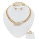 thumbnail image 2 of 4 Pzas Conjuntos de Joyería Brillantes para Mujer de Honor y Novias para Mujer Collar de Amor de Cristal Pulsera Anillo Ajustable Aretes Conjuntos de Joyería para Mujer para Boda Fiesta Graduación, 2 of 8