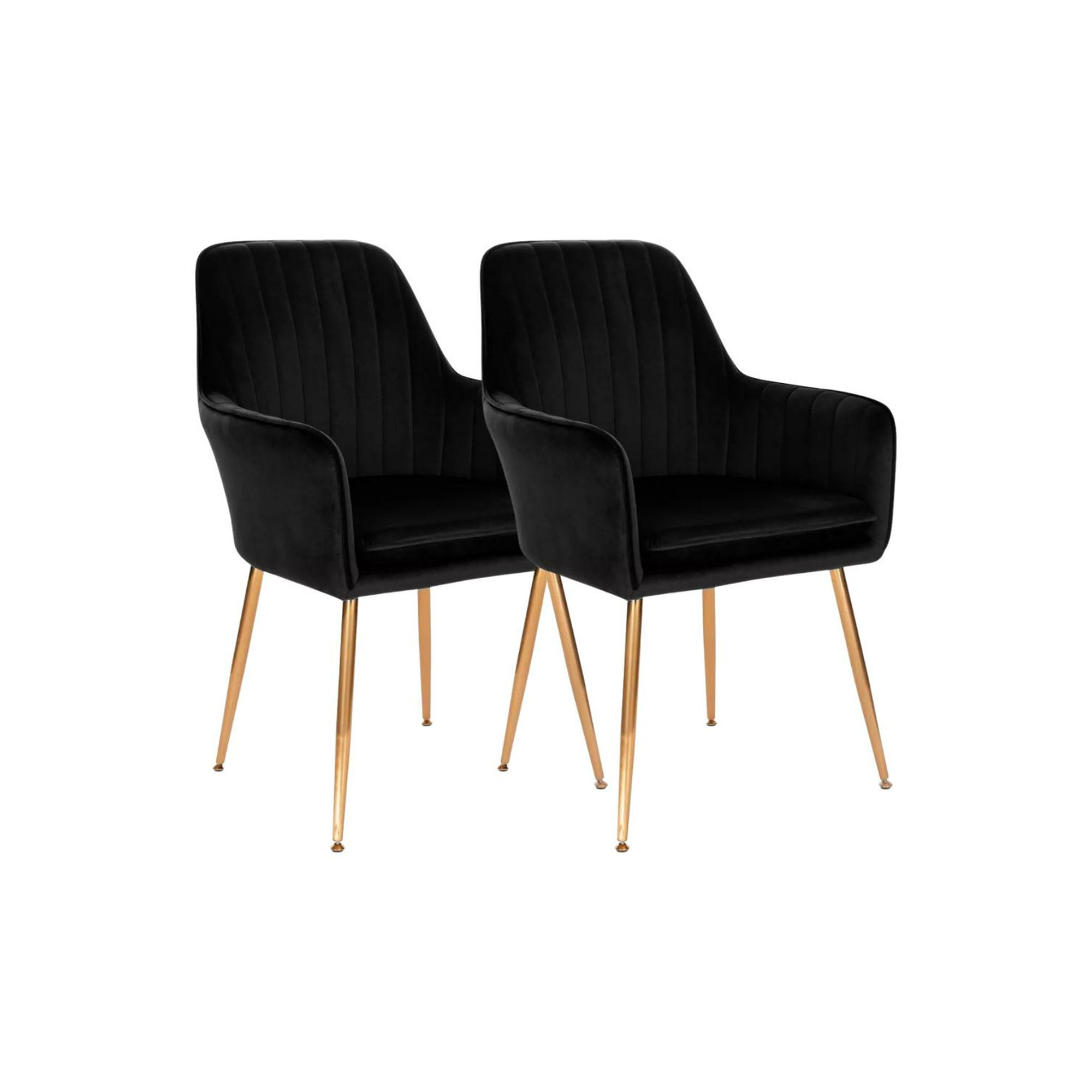 Habita2 Chile - Pack 2 Sitiales Poltronas Lineal Gold - Negro