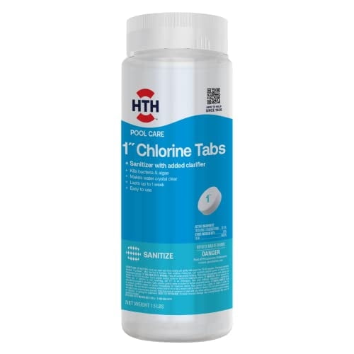 Chlorine Tabs Hth Pool Care, 1.5 Libras, Para Piscina