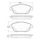 thumbnail image 2 of Pastillas Freno para auto Peugeot 2008 2013-2019 Delantero, 2 of 4