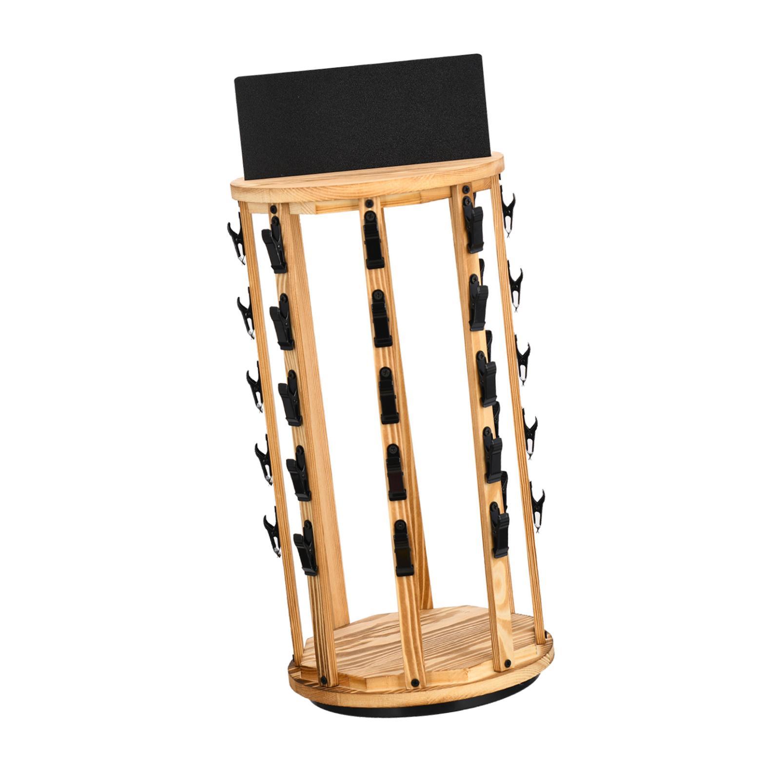 Bothyi - Expositor De Patatas Fritas Con Base De Madera Giratoria De 360° Para Mostrador