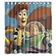 thumbnail image 1 of Cortina de ducha con diseño de Toy Story, juego de cortinas de baño con ganchos, tamaño 66 x 72 pulgadas, 1 of 3