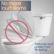thumbnail image 4 of Topes para asiento de inodoro SereniBath Premium, paquete de 5, con soporte para bidet, 4 of 7