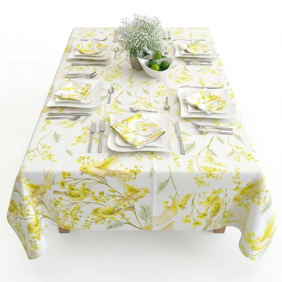 Mantel Decorativo Naturaleza Amarilla Estampado Elegante Mesa Zen Aromas