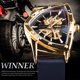 thumbnail image 2 of Reloj mecánico transparente FORSINING Winner con diseño triangular, 2 of 9