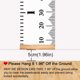 thumbnail image 3 of MIBOTE Growth Height Chart for Kids, Removable 79 x 7.9, Black, 3 of 3