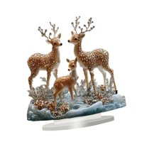 Bothyi - Escultura Navideña Centro De Mesa Regalos Decoración Obra De Arte De Escritorio Estatua De Ciervo