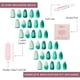 thumbnail image 4 of Set De 30 Uñas Siren Green Short Almond De Press On Nails, 4 of 6