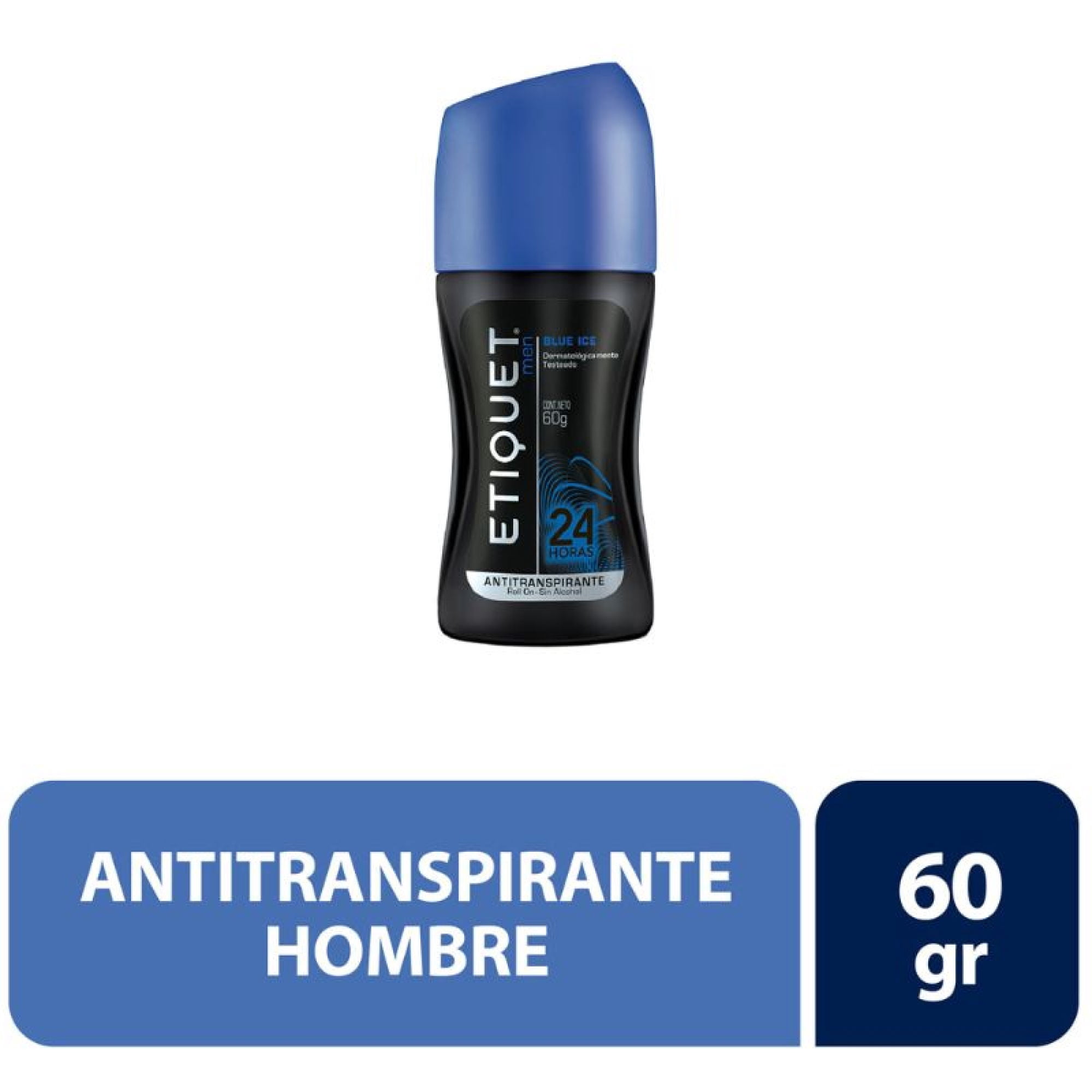 ETIQUET Desodorante Antitranspirante Roll On Hombre Blue Ice