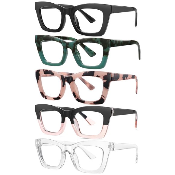 Gafas de Lectura ZEHEXA Pack 5 con Filtro de Luz Azul