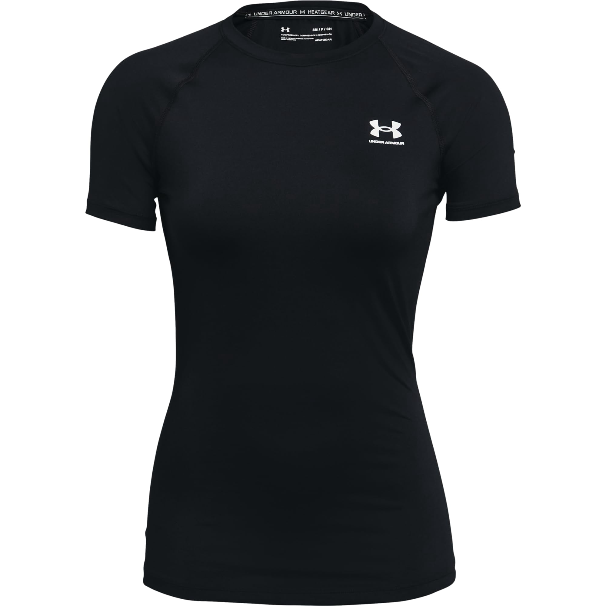 Camiseta Under Armour Heatgear Compression S Para Mujer, Color Negro