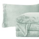 thumbnail image 1 of Juego de sábanas Elegant Comfort, lujosamente suave, terciopelo King Mint, 1 of 9