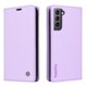 thumbnail image 1 of Funda Billetera de Cuero para Samsung Galaxy S21 Plus con Tarjetero y Soporte - Tapa Magnética Morado, 1 of 6