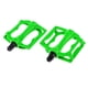 thumbnail image 1 of Pedales De Bicicleta Para Bicicleta Moldeada Integralmente 9 16 Pedales De Plataforma Con Rodamiento Verde, 1 of 3