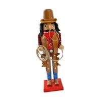 Magideal - Cascanueces De Madera, Soldado Cascanueces Navideño, Figura De Cascanueces Con Base Resistente, Decoración Navideña Para El Hogar, Regalos De Fiesta D Vaquero
