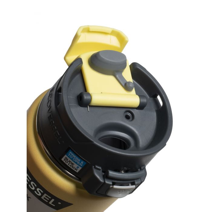 Ecovessel - Botella Inox De Viaje 473 Ml The Perk Amarillo