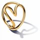 thumbnail image 2 of Anillo Pandora Organically Shaped Heart 14K Gold Plating, 2 of 2