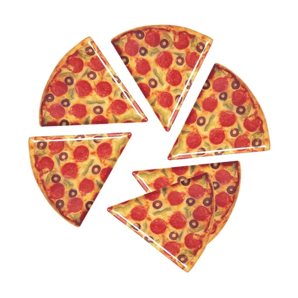 Juego de 6 platos para pizza Supreme Housewares, melamina, 23 cm