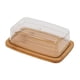 thumbnail image 1 of Moderno Plato De Queso De Bambú Con Tapa Transparente Suministros De Alimentos, 1 of 5