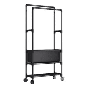 Genérico - Perchero Multifuncional Organizador Ropa Zapatos Negro Barra Doble