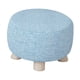 thumbnail image 1 of Reposapiés Redondo, Silla Antideslizante, Taburete Otomano Para Sofá, Guardería, Puerta, Color Azul, 1 of 5