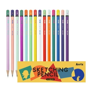 Arrtx 14 Lápices De Dibujo Profesionales Desde 4H Hasta 8B