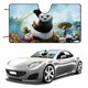 thumbnail image 1 of Kung Fu Panda Parasol para Parabrisas Delantero Protector Plegable, Visera Solar para Auto Bloquea Rayos UV Mantiene tu Vehículo Fresco 130cm*70cm, 1 of 6