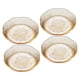 thumbnail image 1 of Platos De Ensalada Plato De Postre Apilable De Lujo Ligero Para Suministros Postre De Refrigerio 4 Oro Transparente, 1 of 2