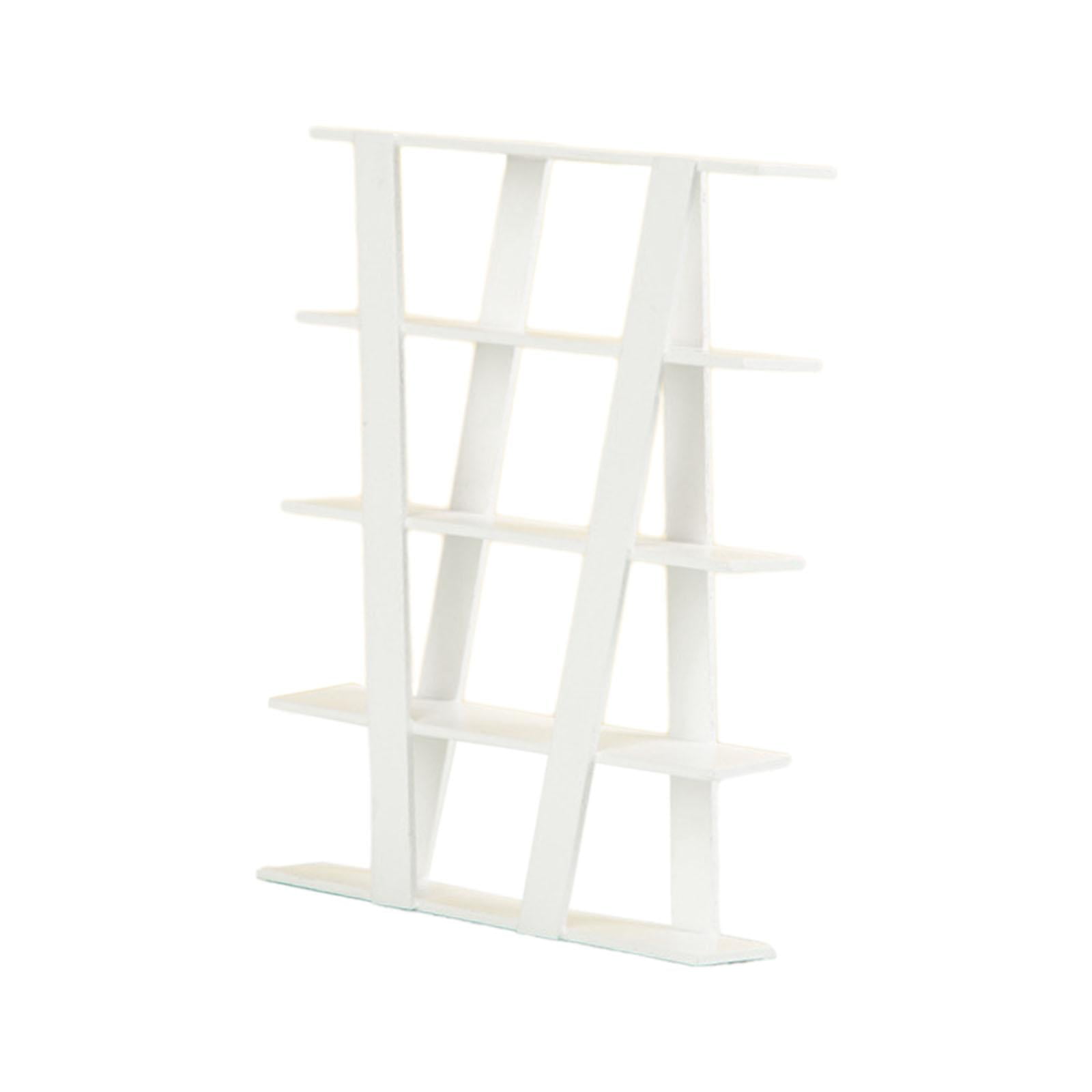 Bothyi - 1:12 Casa De Muñecas Miniatura Mini Muebles Estantes De Almacenamiento Juguetes Decoración Diy Blanco