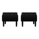 thumbnail image 1 of Set Pouf Wood 1c Felpa 00 Negro, 1 of 5