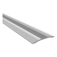 Cubrejunta Metálica Plana Con Perforaciones 1Mt Plata Dvp