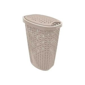 Genérico - Cesto De Ropa Ratan Oval 10Kg Beige