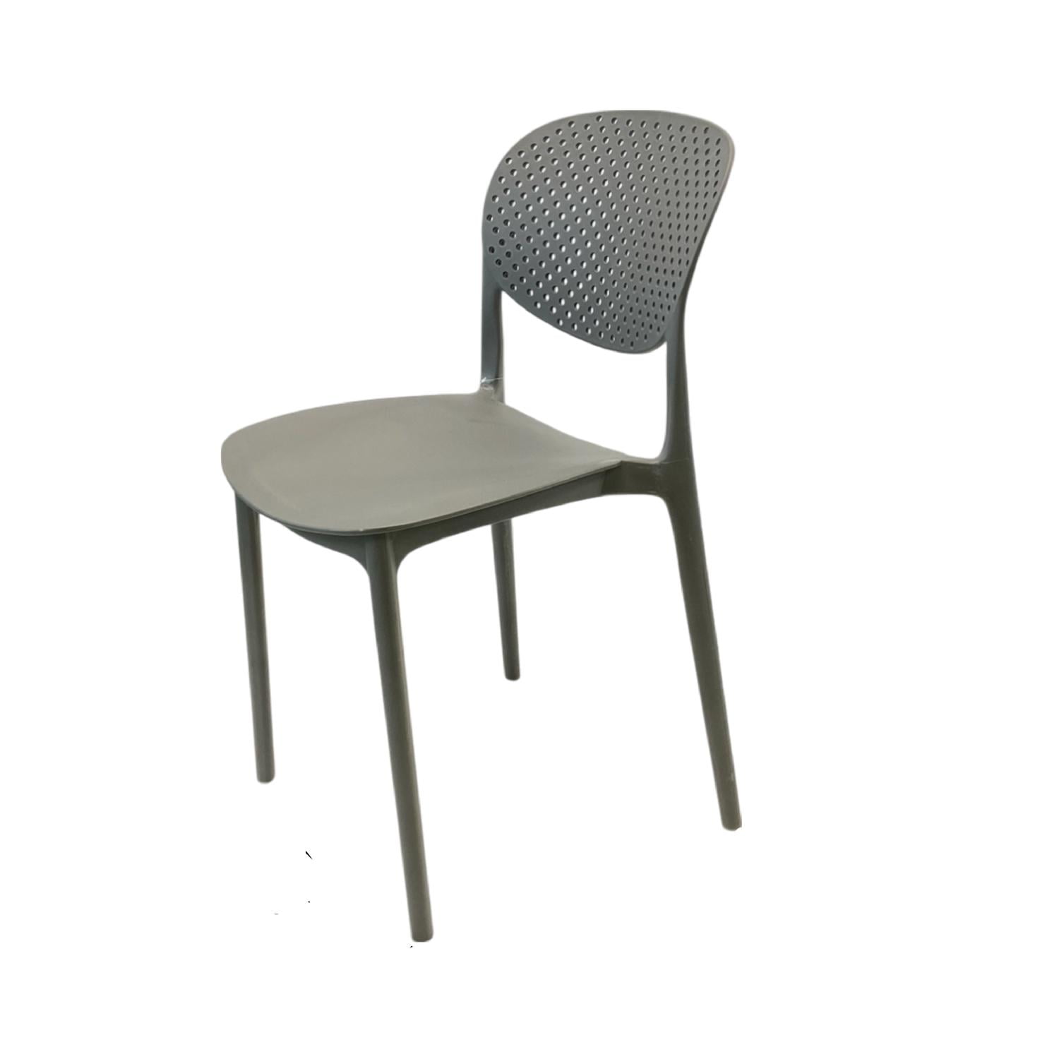 Silla Plástico Apilable Deco Hamburg Gris Escandinavia Gris Tamaño Único