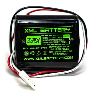 Xml Battery - Batería Xml Ni-Mh De 7,2 V 3000 Mah Para Irobot Braava 380 380T 390