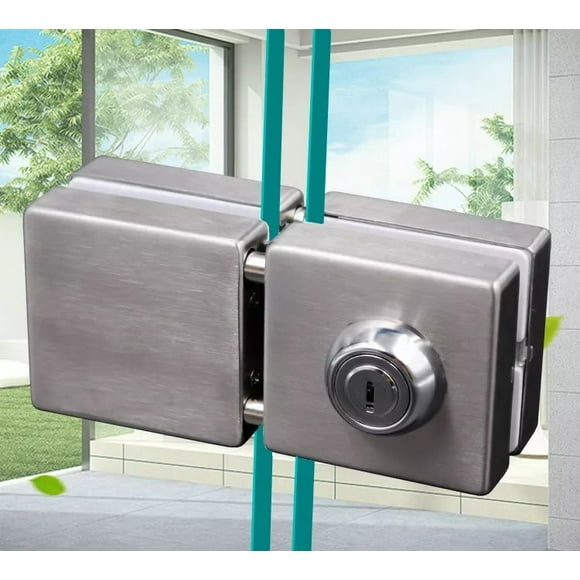 Cerradura Puerta Vidrio De 8 A 12mm Llave Pestillo C V A V