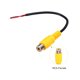 thumbnail image 3 of Conector Adaptador RCA Hembra Amarillo de 6 Pulgadas a Cable Abierto de Audio Video Paquete de 4, 3 of 6