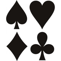 Rienda Libre Graphics - Decomural Club Heart Diamond Card Games Ws-19146