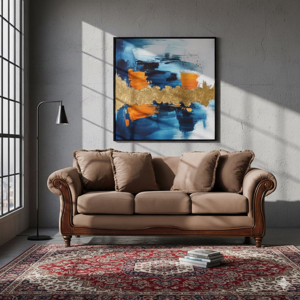 Latam Home - Sofá Rimini 3c Tela Velvet Beige