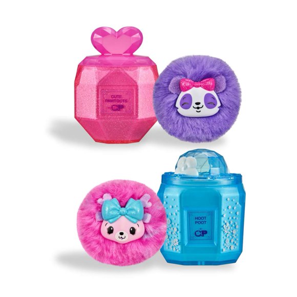 Peluche Pikmi Pops Cheeki Puffs, paquete de 2, perfumado con perfume