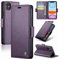 Caseme Tipo Cartera Iphone 11 Con Cierre Magnético, Rfid, Tarjetero, Soporte, Carga Inalámbrica