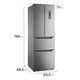 thumbnail image 2 of Refrigerador Fensa French Door No Frost / Dm64S 298 Litros, 2 of 9