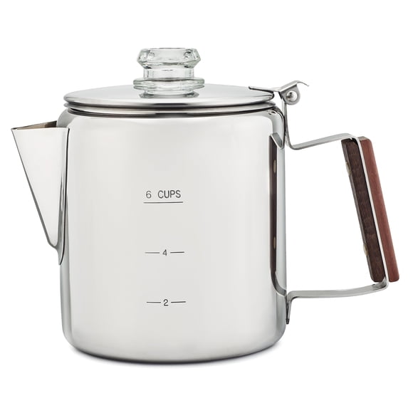 Cafetera Bozeman 6 Tazas De Acero Inoxidable