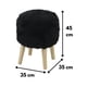 thumbnail image 3 of Pouf Bird Negro Piel Sintética 35x35x45 cm, 3 of 3