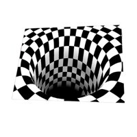 Bothyi - Alfombra De Ilusión Óptica 3D Para Comedor, Sala De Estar, 50 Cm X 80 Cm