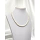 thumbnail image 2 of Collar Perla Blanca Choker 5mm 40cm Broche Timon Baño Oro, 2 of 3